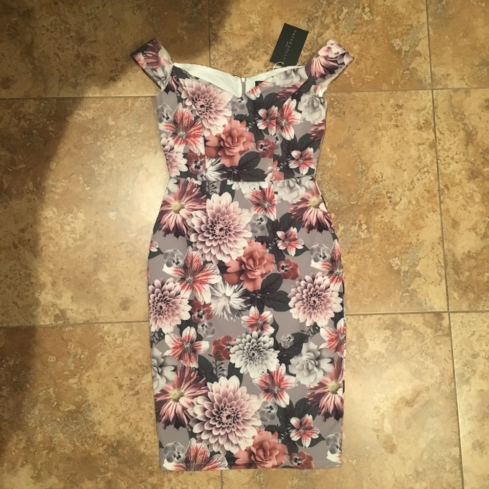 NWT ASOS off the shoulder pencil dress